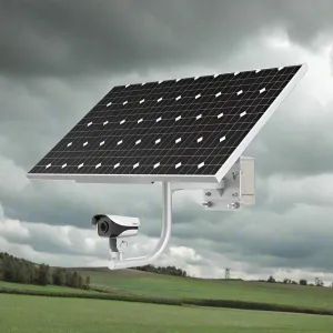 Dahua 100W Solar Camera System Kit (With Lithium Battery), KIT/DH-PFM378-B100-WB/PFM372-L45-4S14P/DH-IPC-HFW4230MP-4G-AS-I2-0360B-HW120