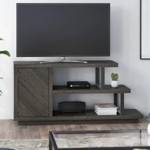 Dark Gray TV Stand for TVs up to 50" Adjustable Shelving for Remotes, Gaming Controllers, Throws, and Other Must-Haves