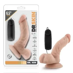 Dr Skin Dr Ken 6.5 Inch Vibrating Cock with Suction Cup Vanilla
