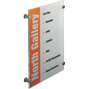 Durable Crystal Sign Portrait A3 Clear