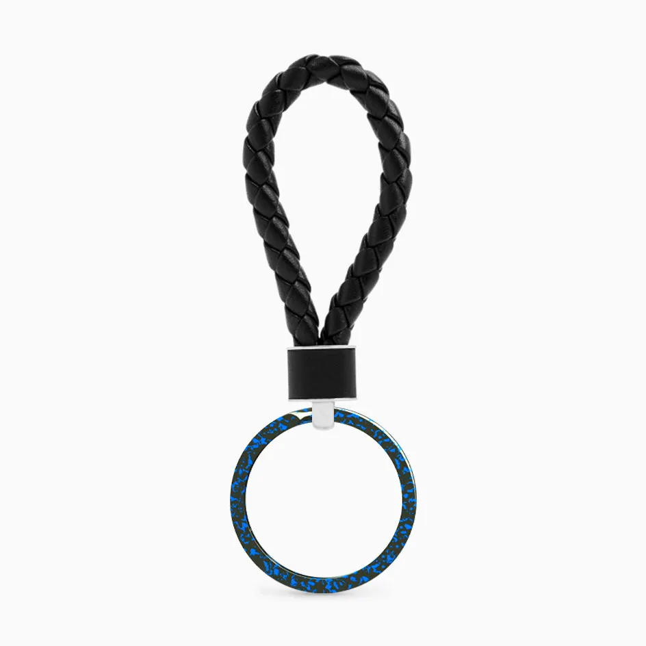 Durable Stylish Key Rings (Azure Blue)