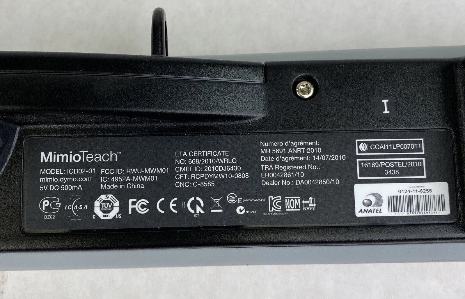 Dymo ICD02-01 Mimio Teach Interactive Whiteboard Replacement Bar Only