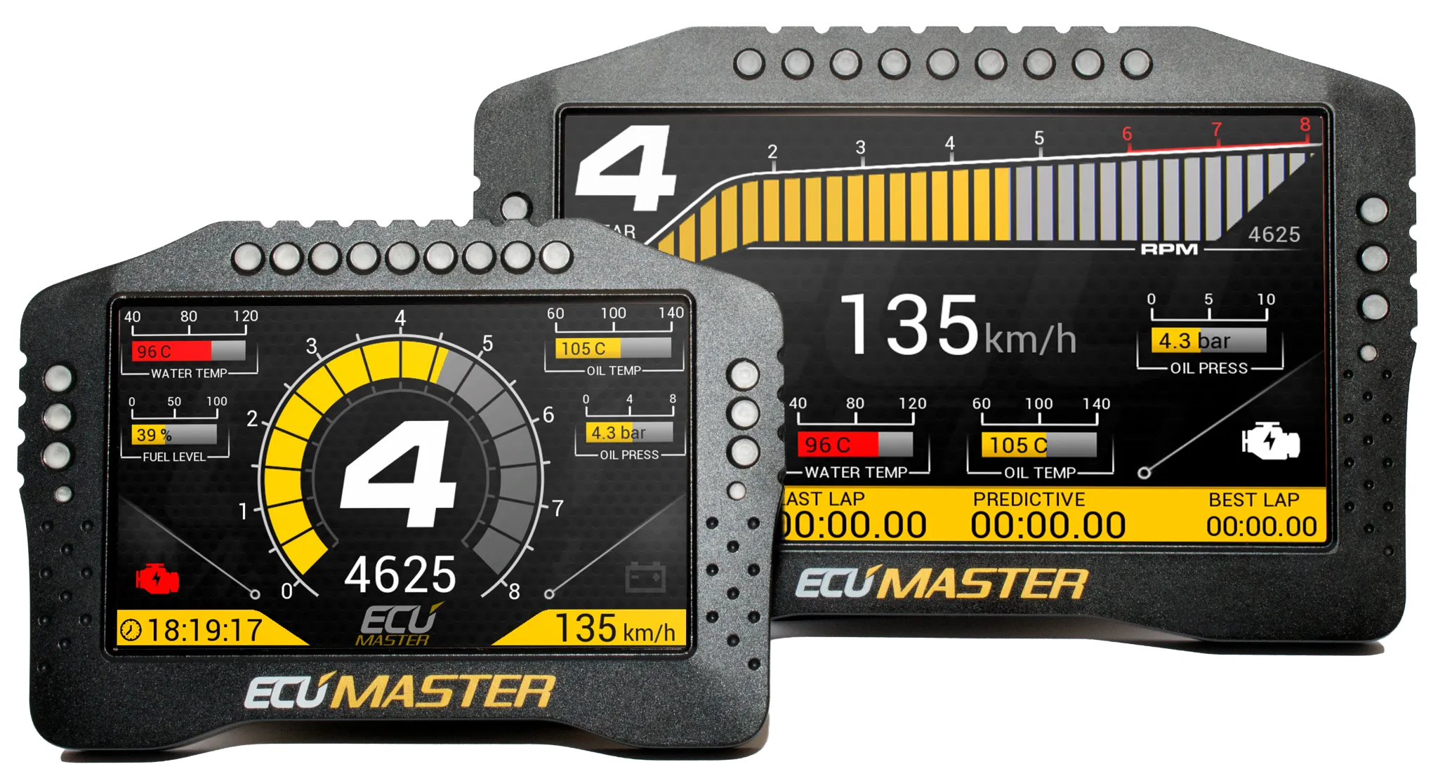 ECUMASTER 5" IP65 / 7" Autosport ADU Digital Dash Display & GPS Options