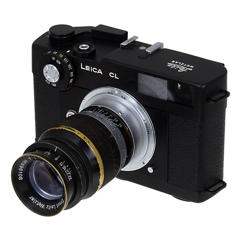 Fotodiox Lens Adapter - Compatible with M39 (1mm Pitch TPI 25.4) Leica Thread Mount Lenses to Leica M Mount Rangefinder Cameras with 50mm/75mm Frame Lines