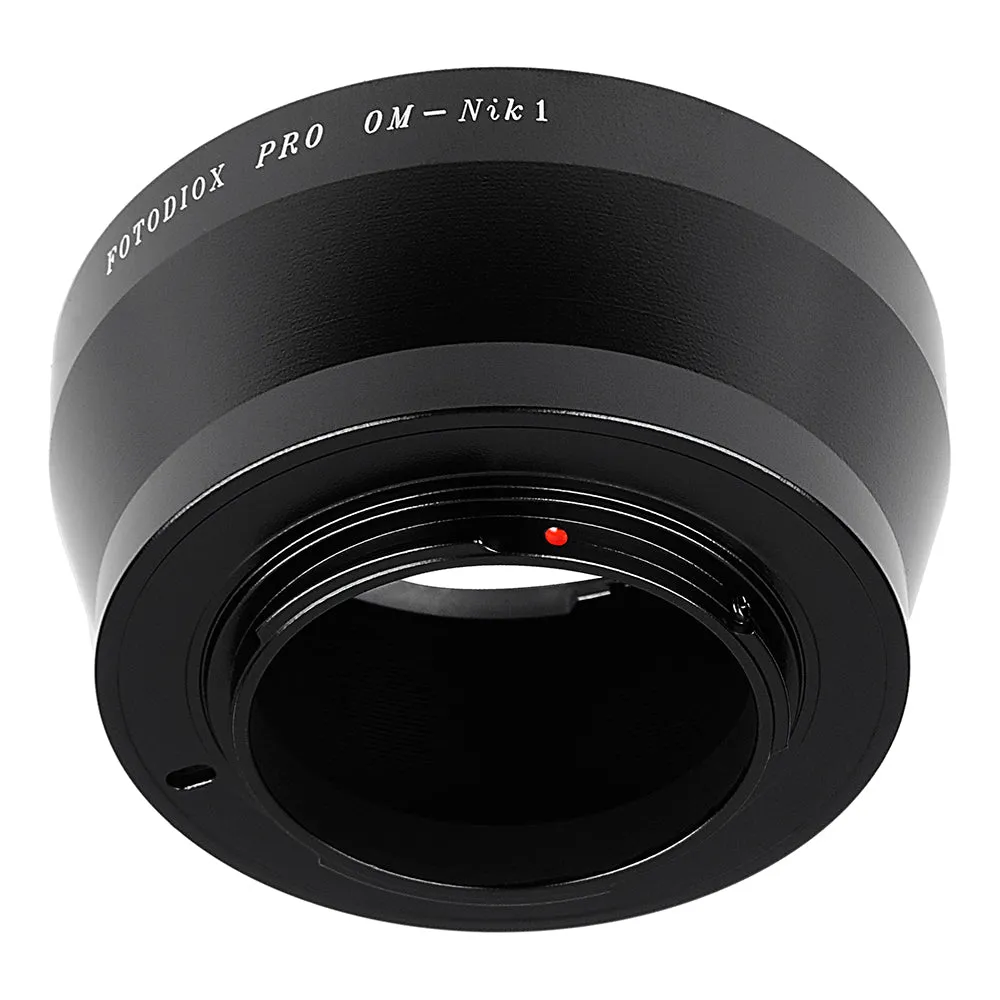 Fotodiox Pro Lens Adapter - Compatible with Olympus Zuiko (OM) 35mm SLR Lenses to Nikon 1-Series Mirrorless Cameras