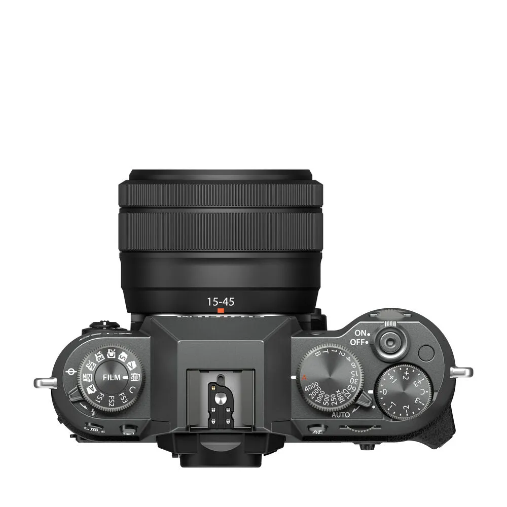 FUJIFILM X-T50 Mirrorless Camera with 15-45mm f/3.5-5.6 Lens (Charcoal Silver)