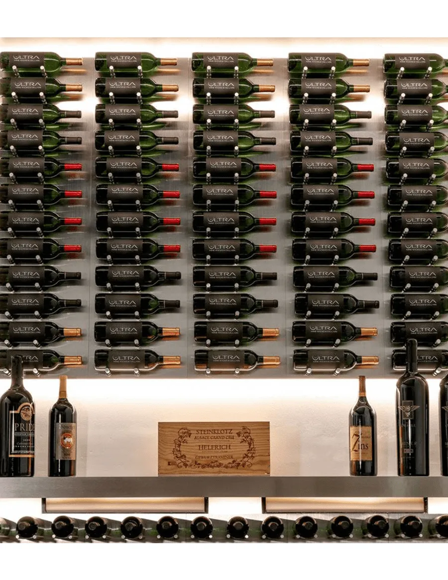 Fusion Wine Wall (Label Forward) - Alumasteel (4 Foot)
