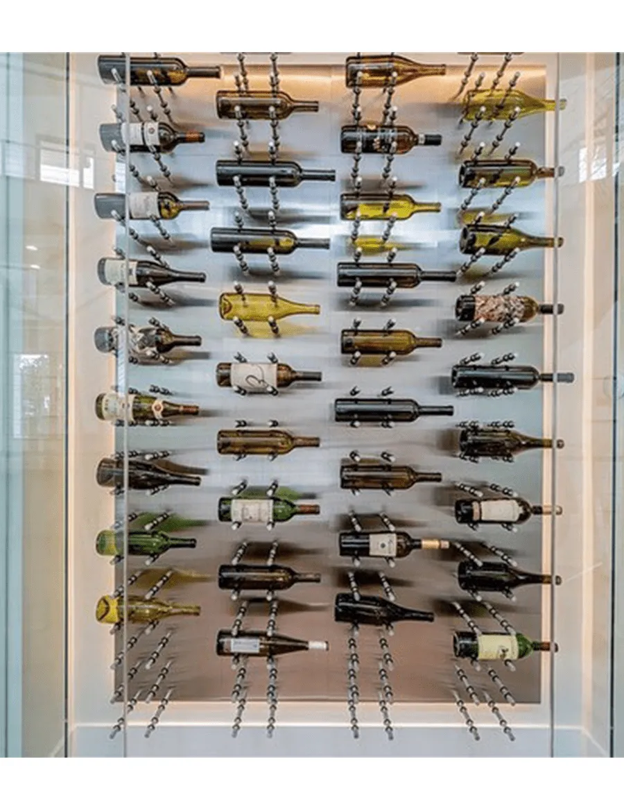Fusion Wine Wall (Label Forward) - Alumasteel (4 Foot)