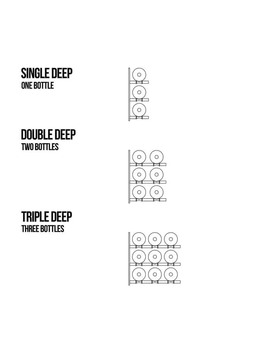 Fusion Wine Wall (Label Forward) - Alumasteel (4 Foot)