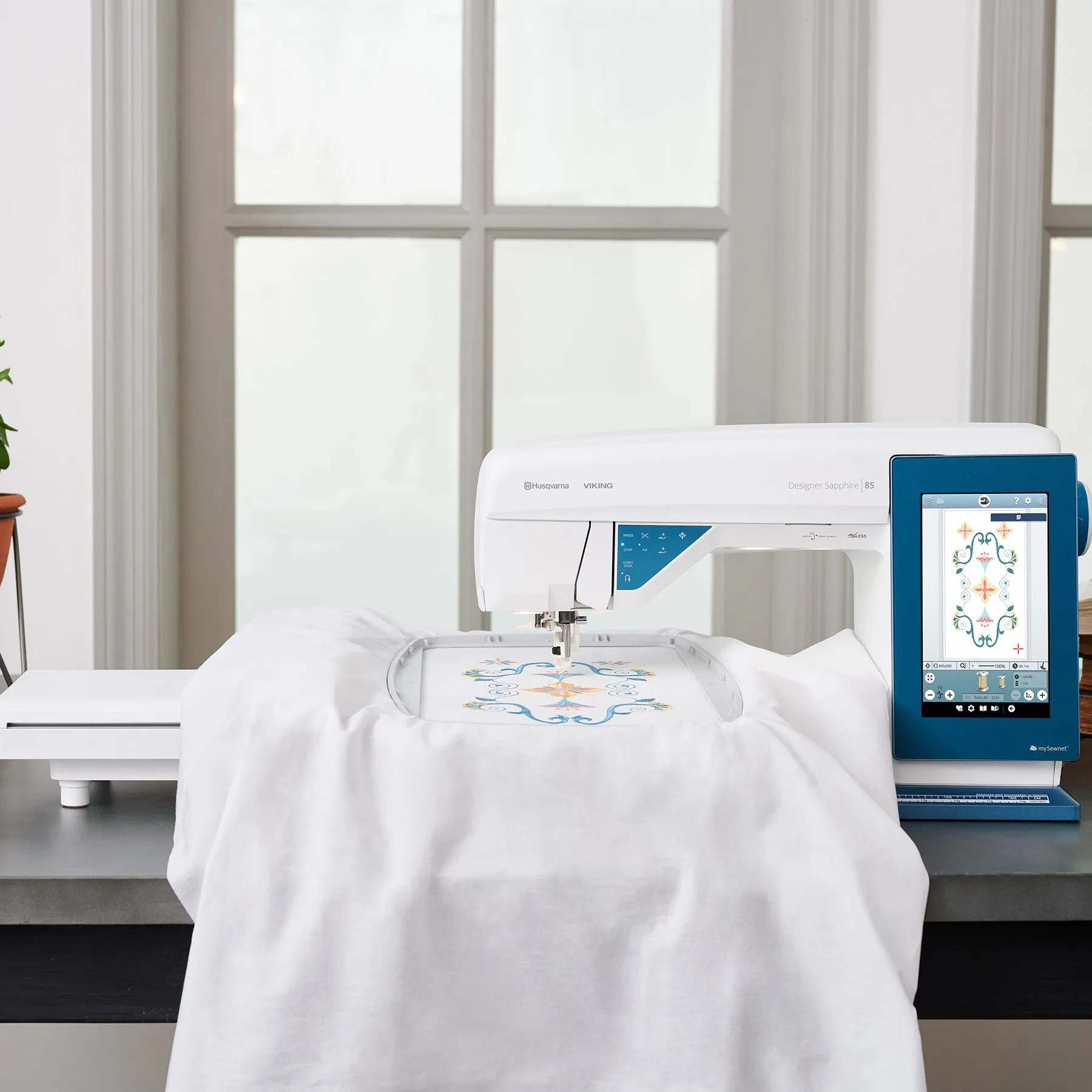 HUSQVARNA® VIKING® DESIGNER SAPPHIRE™ 85 Sewing & Embroidery Machine