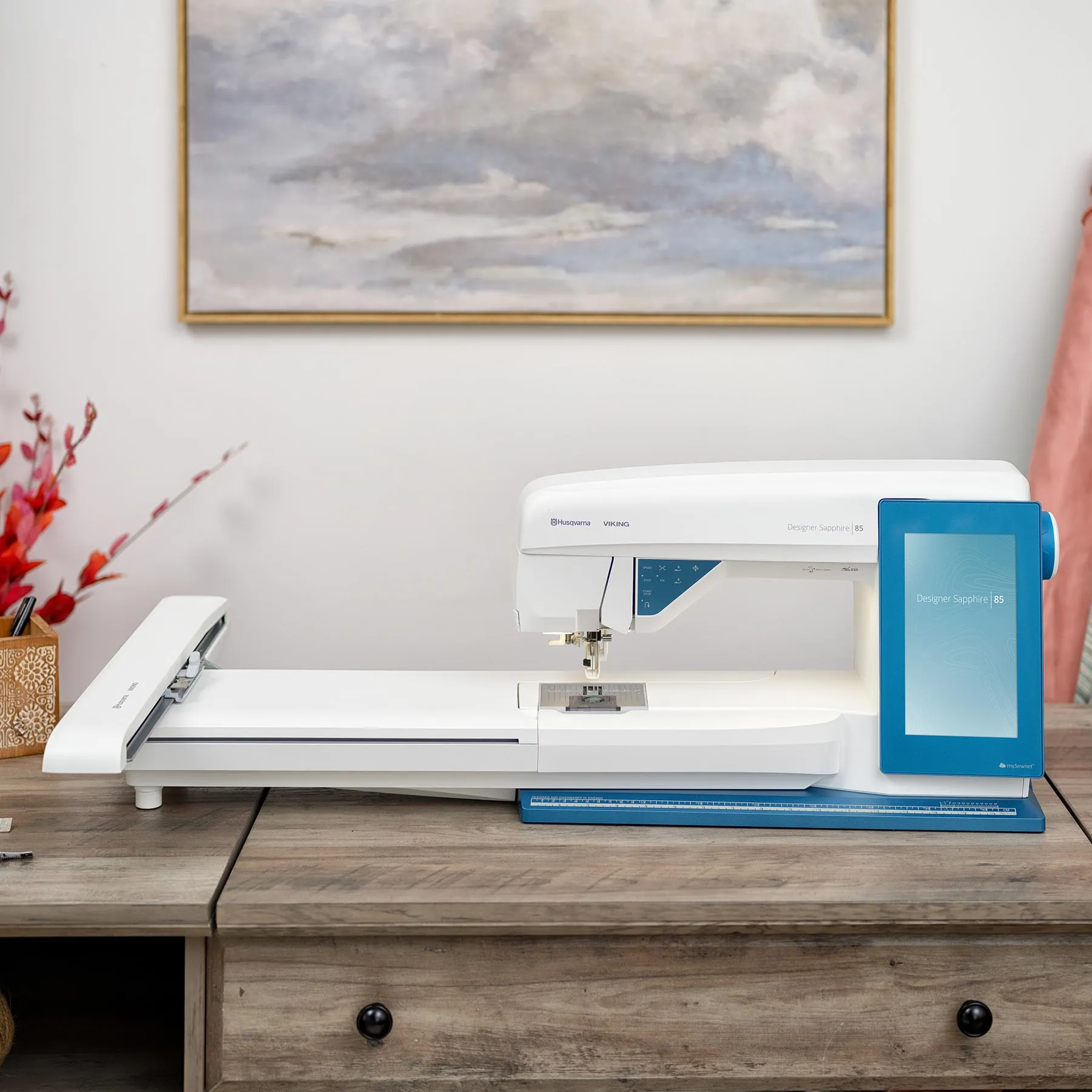 HUSQVARNA® VIKING® DESIGNER SAPPHIRE™ 85 Sewing & Embroidery Machine