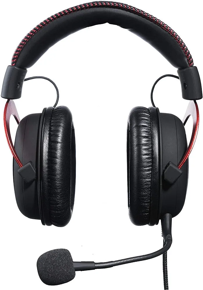 HyperX Cloud II - Gaming Headset, 7.1 Surround Sound, Memory Foam Ear Pads, Durable Aluminum Frame, Detachable Microphone, Works with PC, PS4, Xbox One - (Red)
