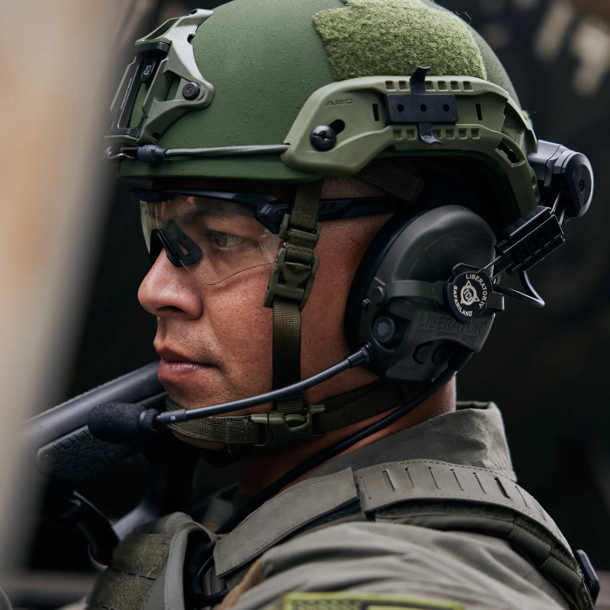 Liberator® IV Advanced Single Comm Headset with Hearing Protection