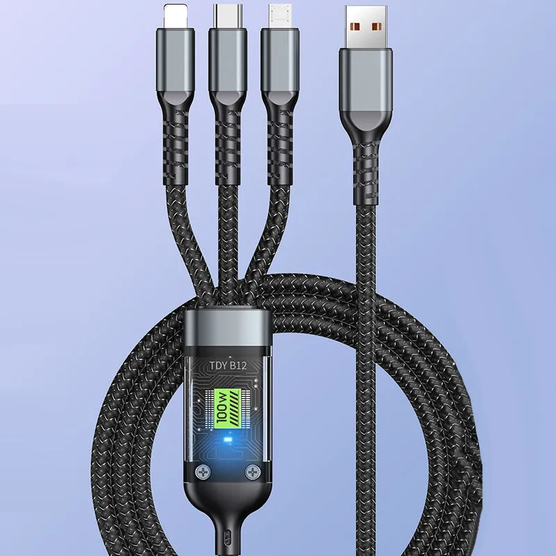 Limited time 37% offTransparent Luminous 3-in-1 Super Fast Charging Cable