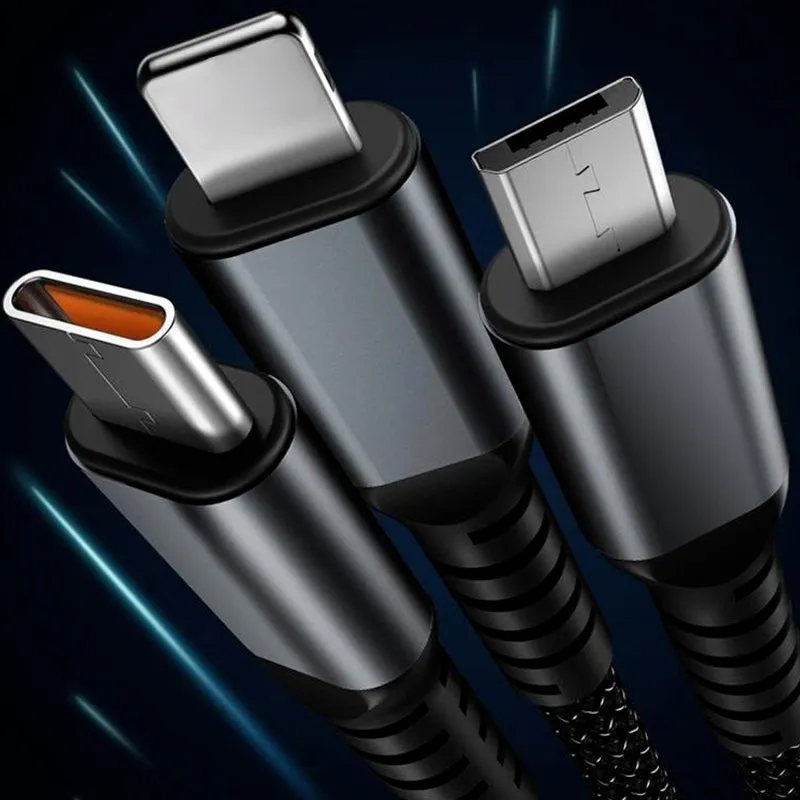 Limited time 37% offTransparent Luminous 3-in-1 Super Fast Charging Cable