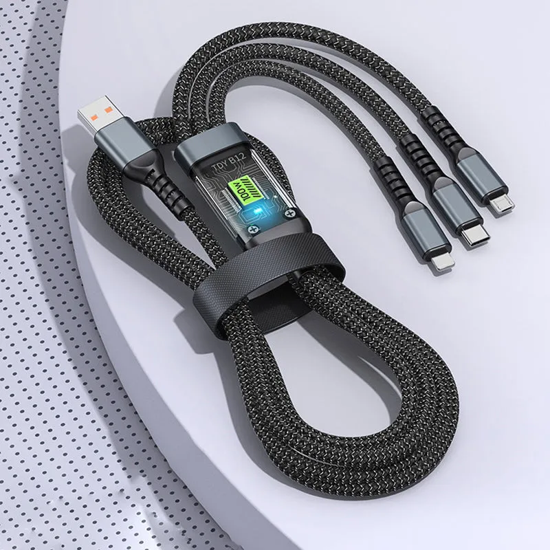 Limited time 37% offTransparent Luminous 3-in-1 Super Fast Charging Cable