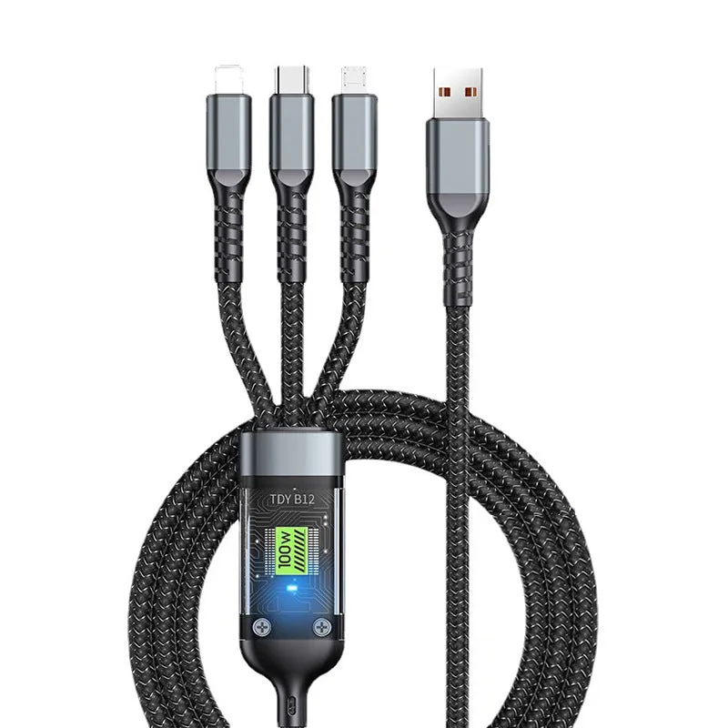 Limited time 37% offTransparent Luminous 3-in-1 Super Fast Charging Cable