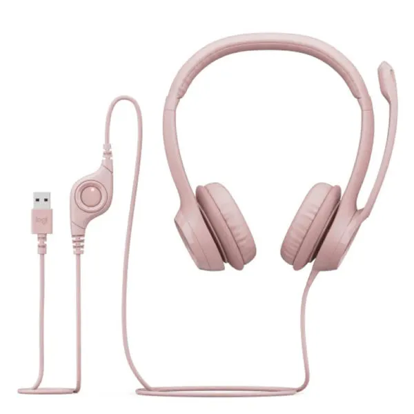 Logitech H390 USB Headset - Rose