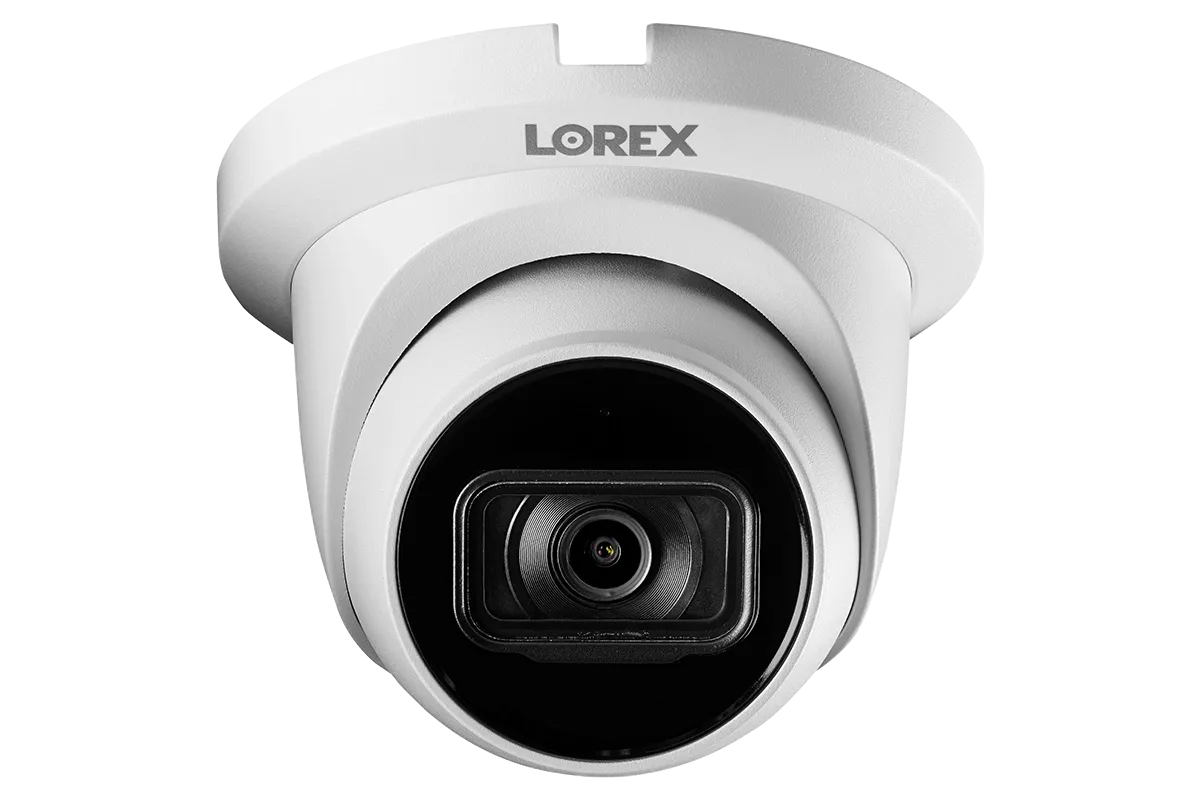 Lorex 4K (32 Camera Capable) 8TB NVR System with 8 Nocturnal 3 Listen-in Audio Dome IP Cameras & 8 Motorized Varifocal IP Cameras