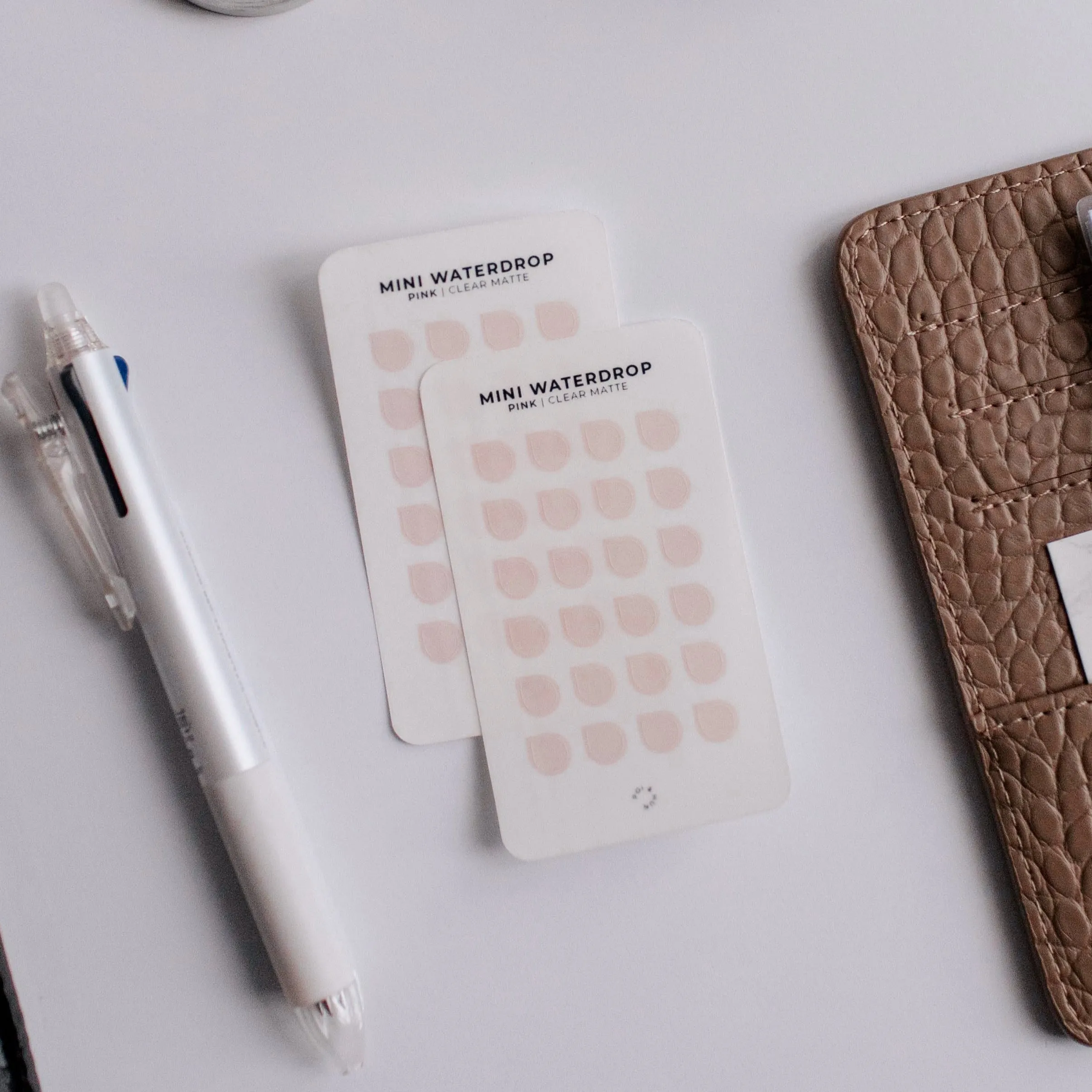 Mini Waterdrop Stickers (Set of 2) | Clear Matte
