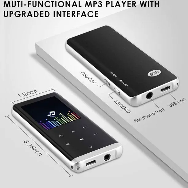 MP3 Player 8GB Bluetooth 4.2