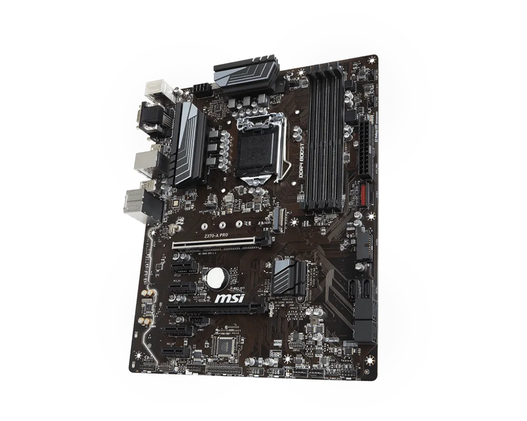 MSI Z370-A PRO LGA1151 ATX Z370 motherboard usb3.1 hdmi dvi m.2 sata 3.0 ddr4