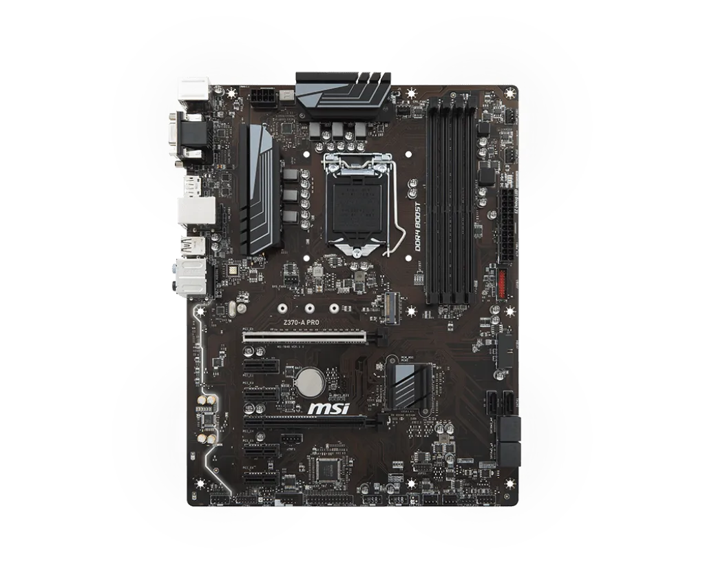 MSI Z370-A PRO LGA1151 ATX Z370 motherboard usb3.1 hdmi dvi m.2 sata 3.0 ddr4