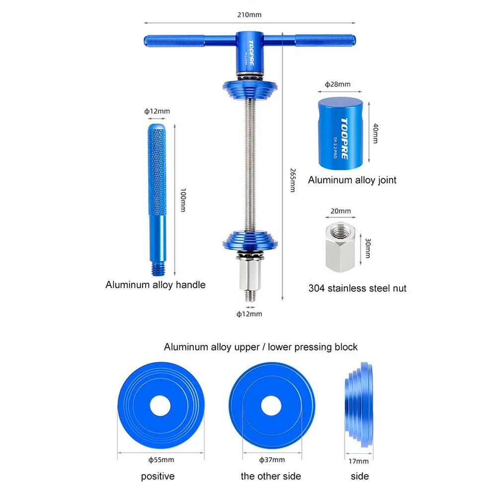 MTB Bicycle Threadless Headset Press Fit Install Tool Bike Headset Cup/Bottom Bracket Press Installation Tools Bearing Installer