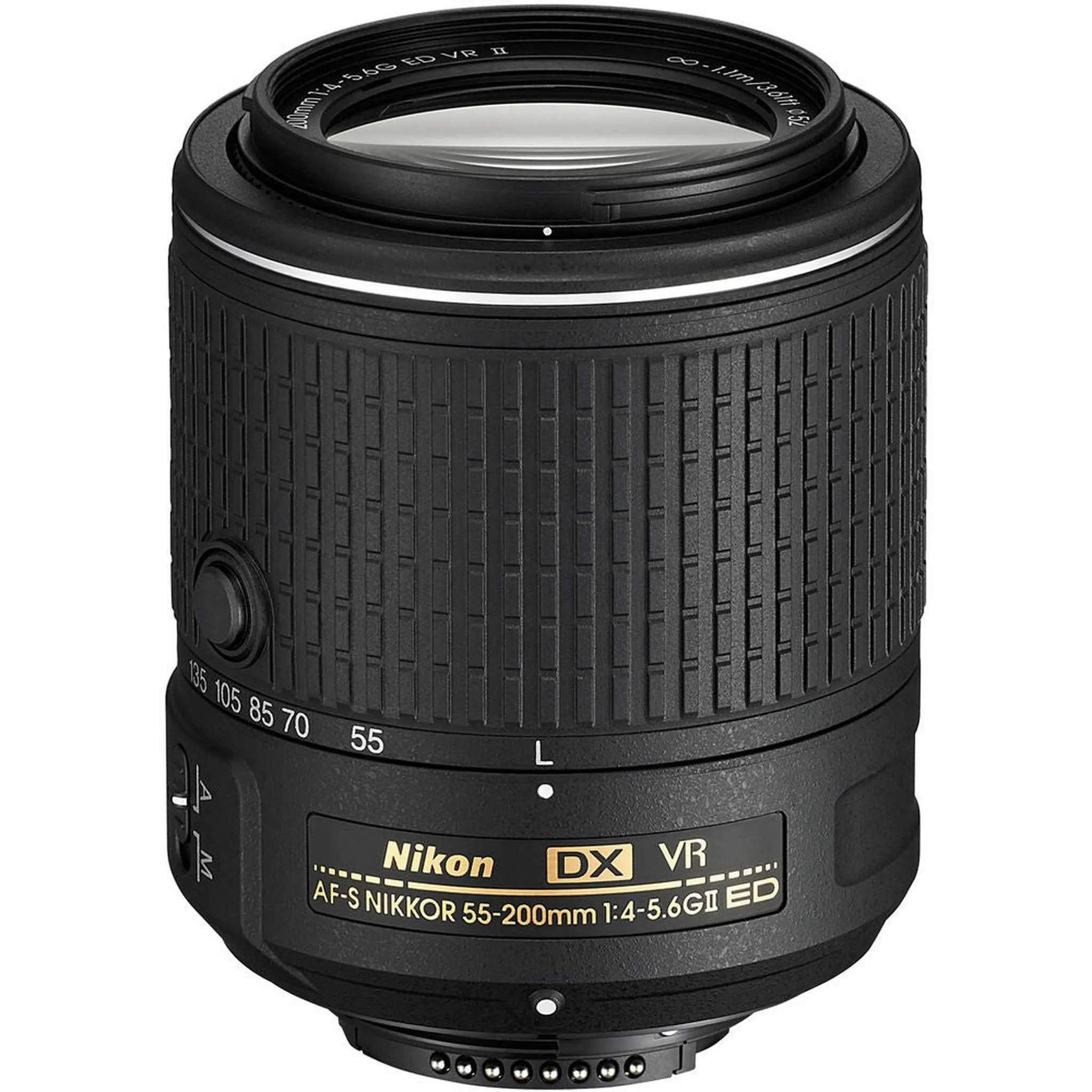 Nikon AF-S DX 55-200mm f/4-5.6G ED VR II Lens (20050) Intl Model Bundle