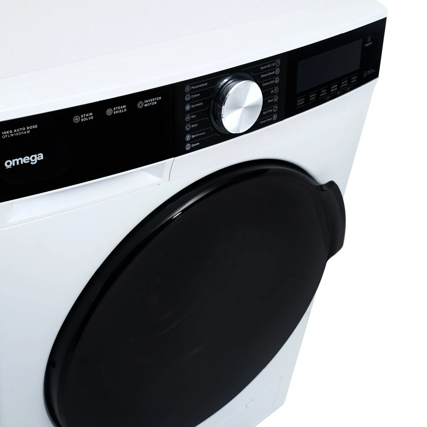 Omega OFLW1000AW 10kg Auto Dose Front Load Washing Machine - Special Order