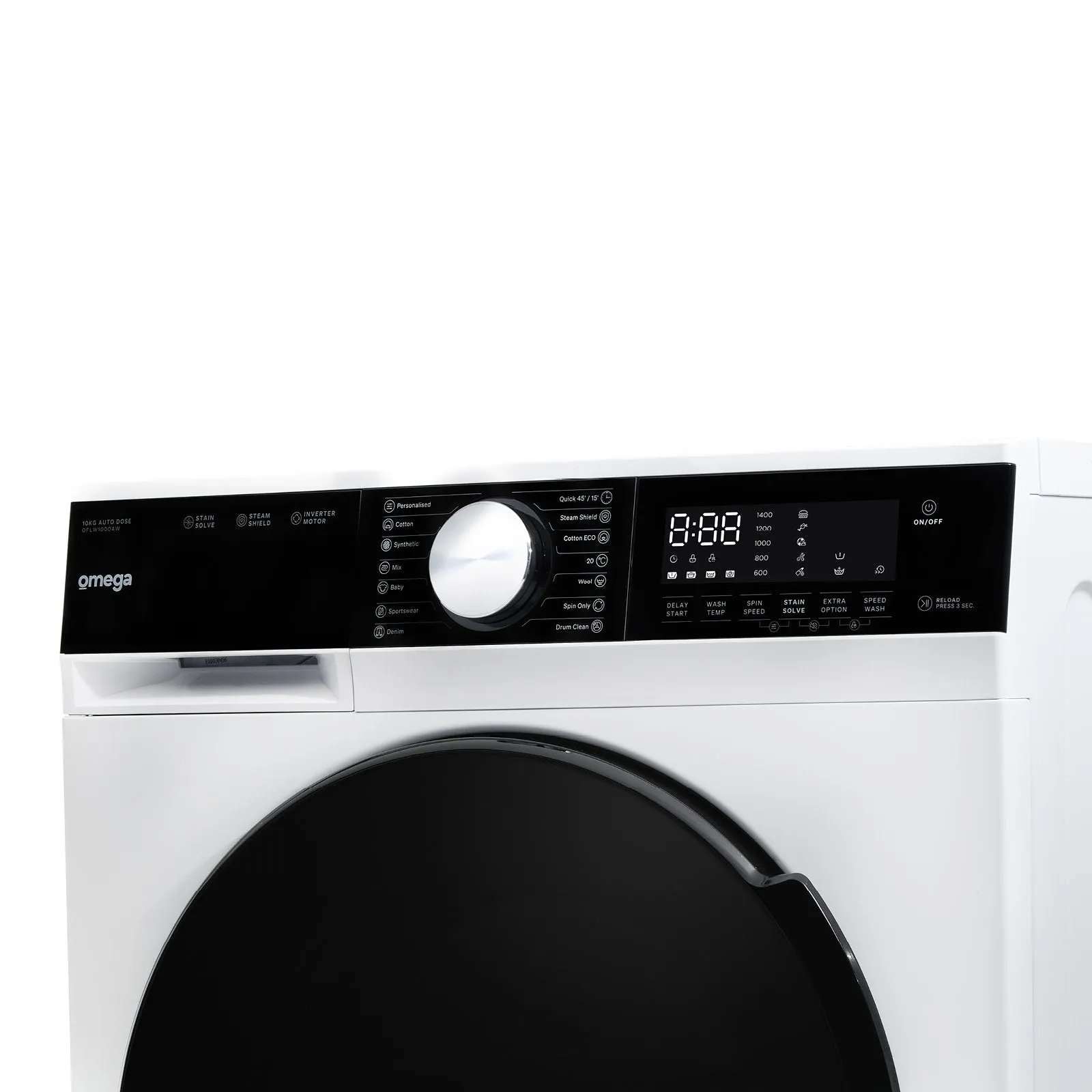 Omega OFLW1000AW 10kg Auto Dose Front Load Washing Machine - Special Order