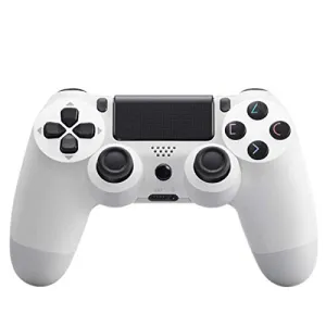 PRO Wireless Controller Works for Tesla 2020 Model 3 with 1,000mAh Battery/Built-in Speaker/Gyro/Motor Remote Bluetooth Slim Gamepad (White)