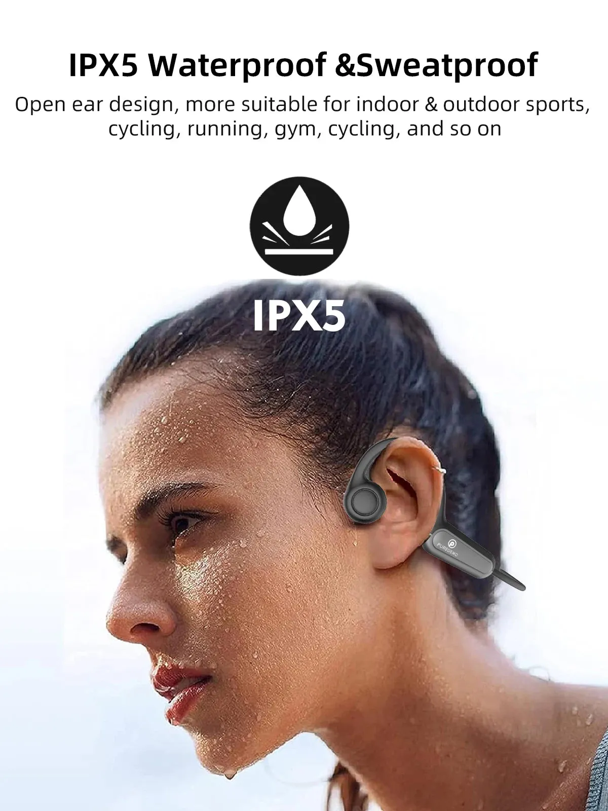 PUREDEMO Bone Conduction Earphones