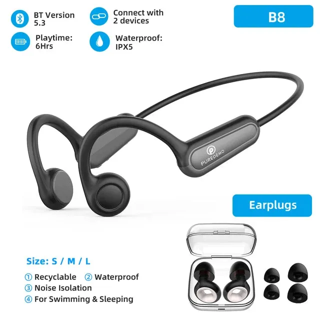 PUREDEMO Bone Conduction Earphones
