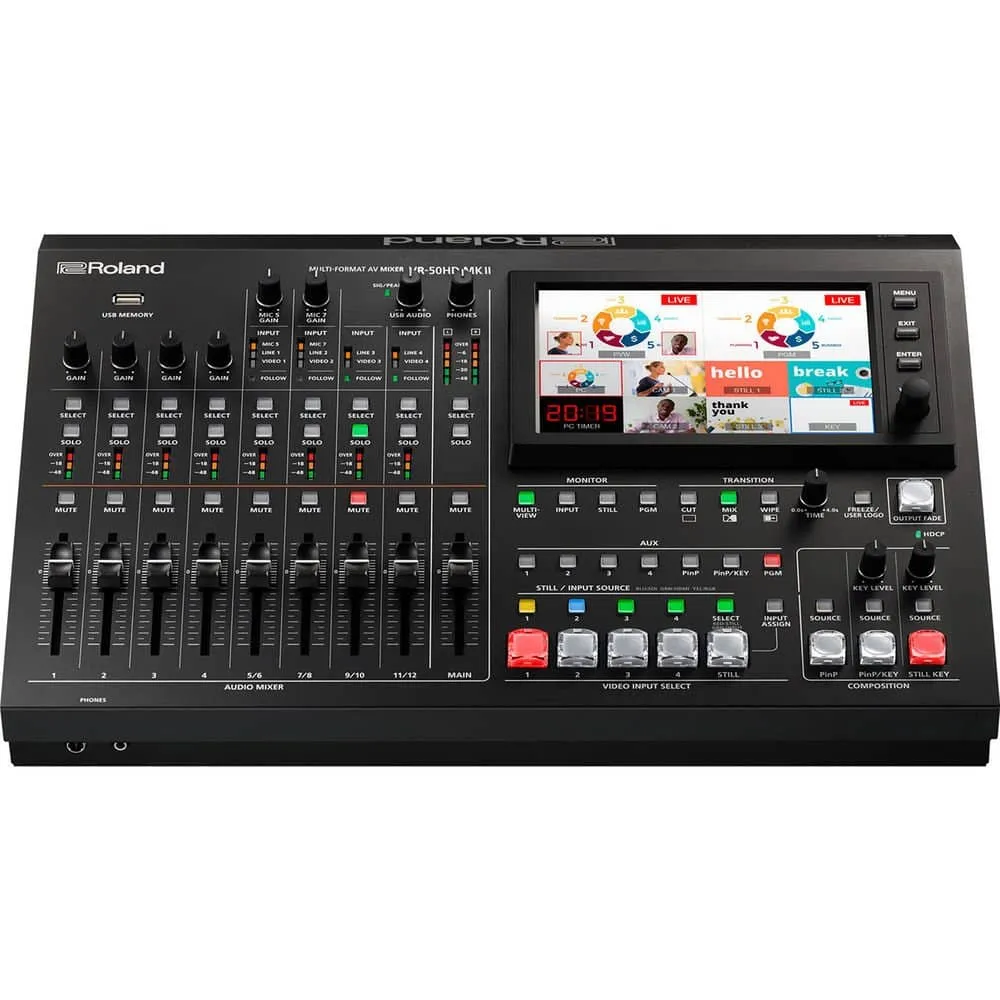 Roland VR-50HD MK II Multi-Format AV Mixer with USB 3.0 Streaming