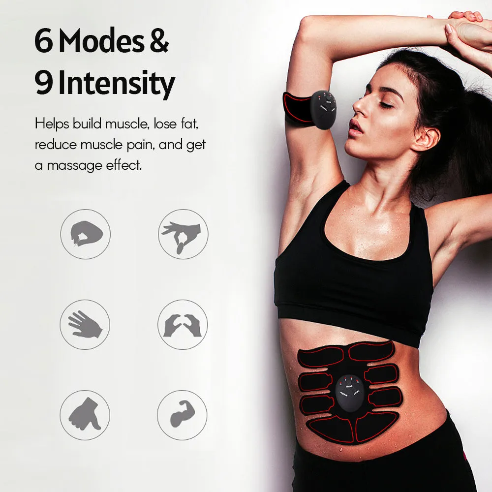 Smart Abs Stimulator Abdominal Muscle Toner Abs -6 Modes 9 Levels