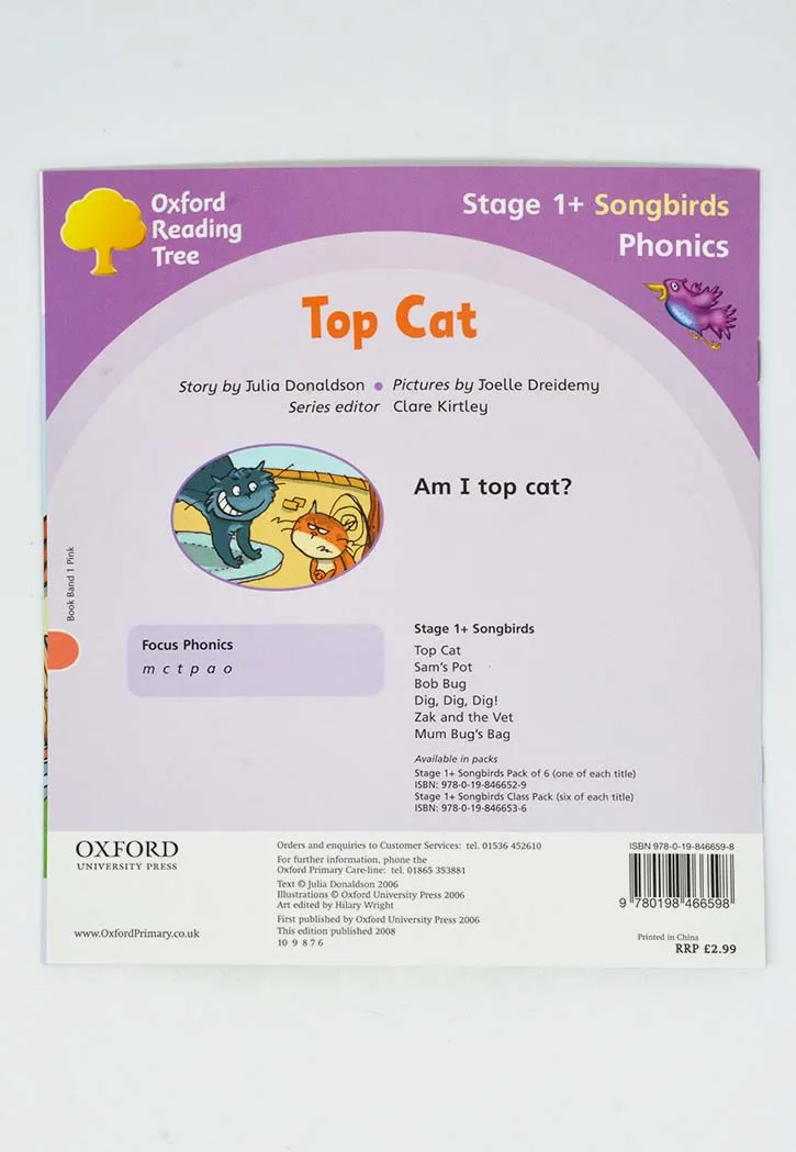 SONGBIRDS PHONICS:TOP CAT-1