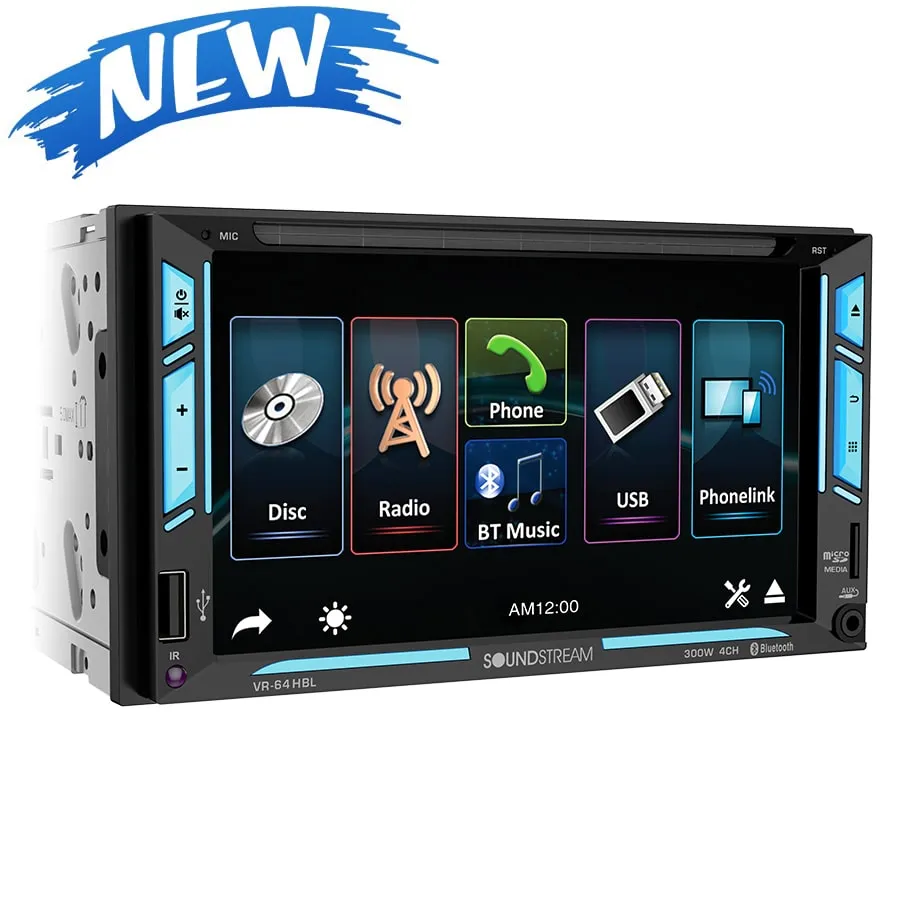 Soundstream VR-64HBL 6.2” Double Din  Multimedia System
