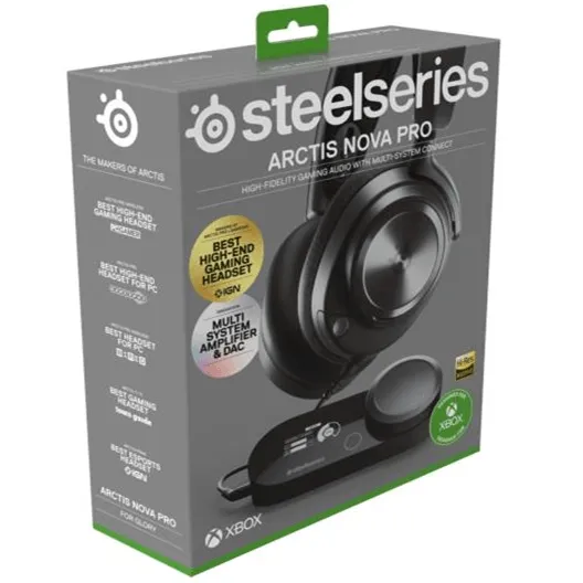 SteelSeries Nova Pro X Wired Gaming Headset Headphones Microphone PC XBOX GameDAC