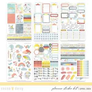 Take Flight Planner Stickers April 2024
