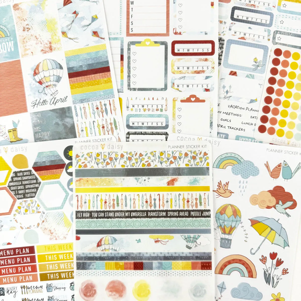 Take Flight Planner Stickers April 2024