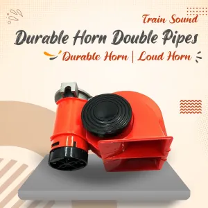 Train Sound Durable Horn Double Pipes - Durable Horn | Loud Horn | Vehicle Horn | Universal Horn Train Sound - Multi