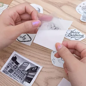 Ultra Durable Selfadhesive Mini Printer Paper Crystal Clear Sticker