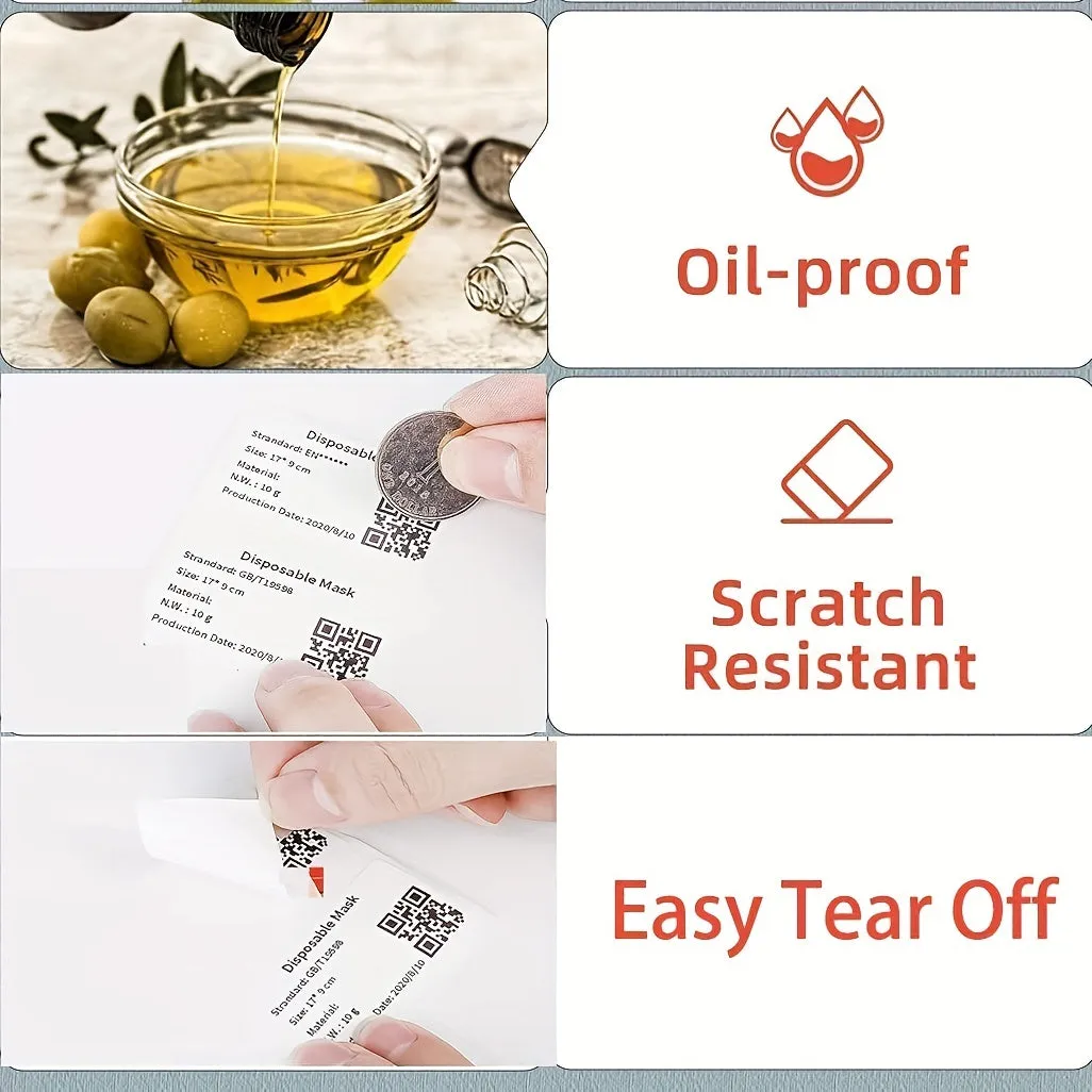 Ultra Durable Selfadhesive Mini Printer Paper Crystal Clear Sticker